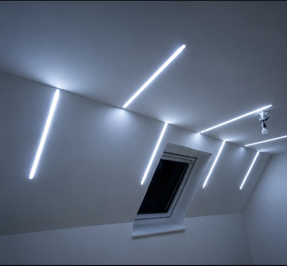 LED-Decke mit integrierter Lichttechnik